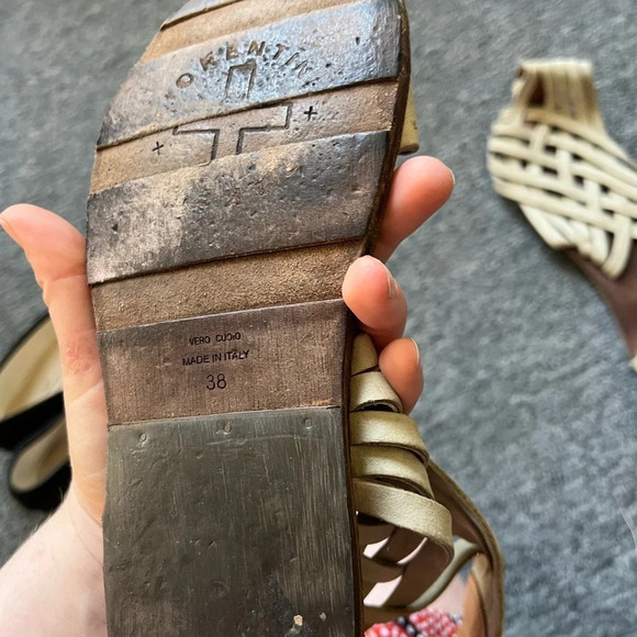 Fiorentini + Baker Leather Knitted Sandals, size 38 - Picture 5 of 6